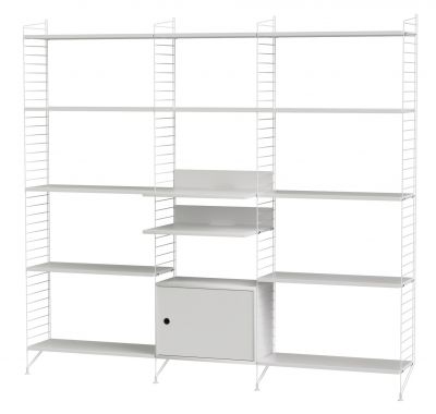 String Living Room Wall Shelving System Q String Furniture  